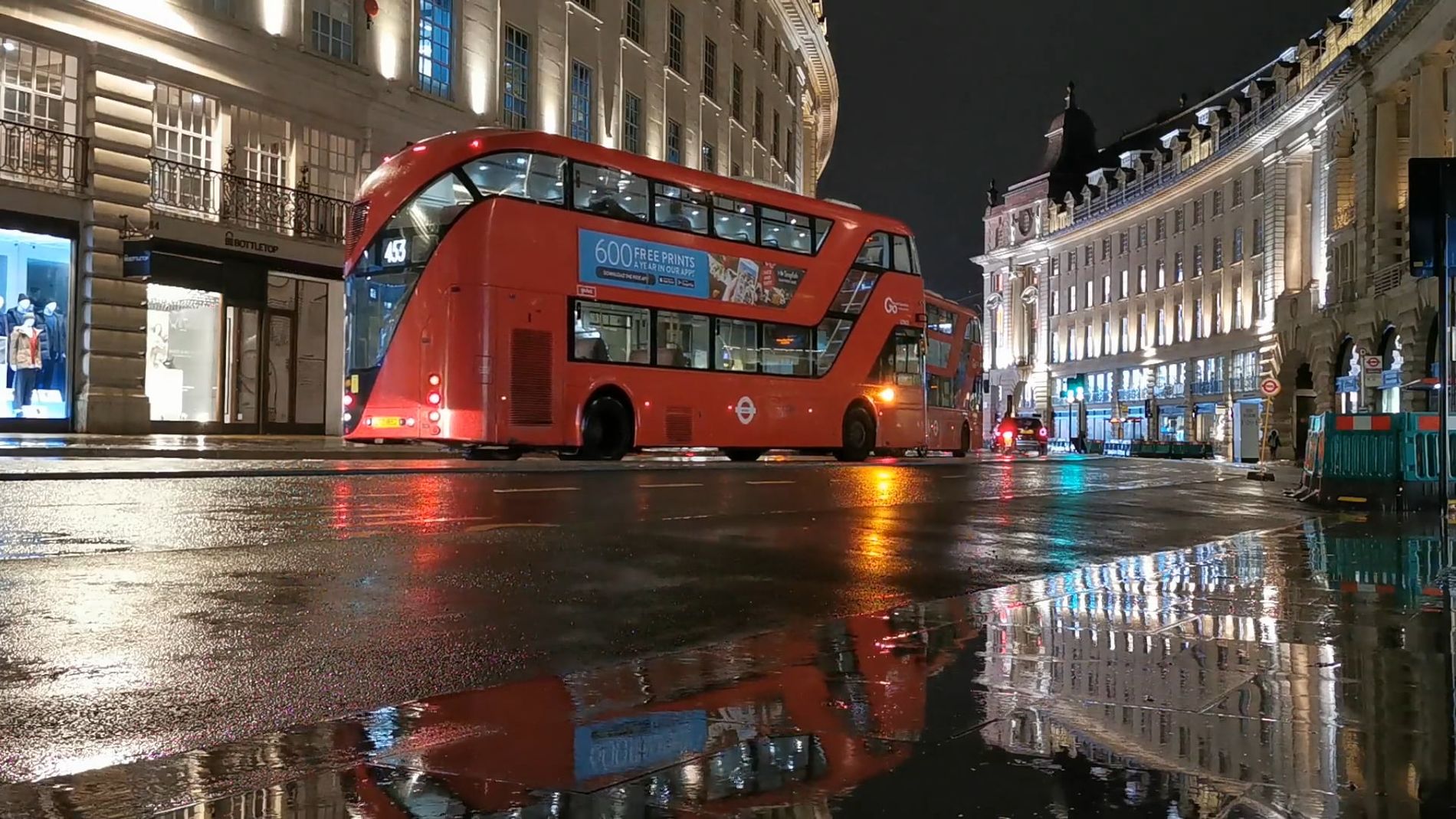 The City of London at night